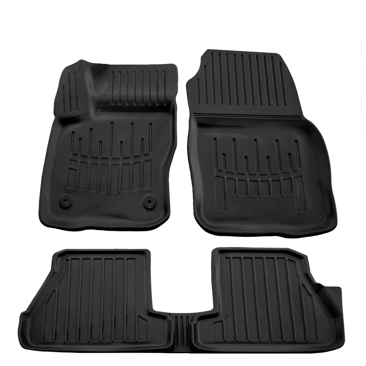 "Gummifußmatten Auto für FORD Focus III (2011-2018), 3D, passgenau, hochrandig, nur für US Modelle image"