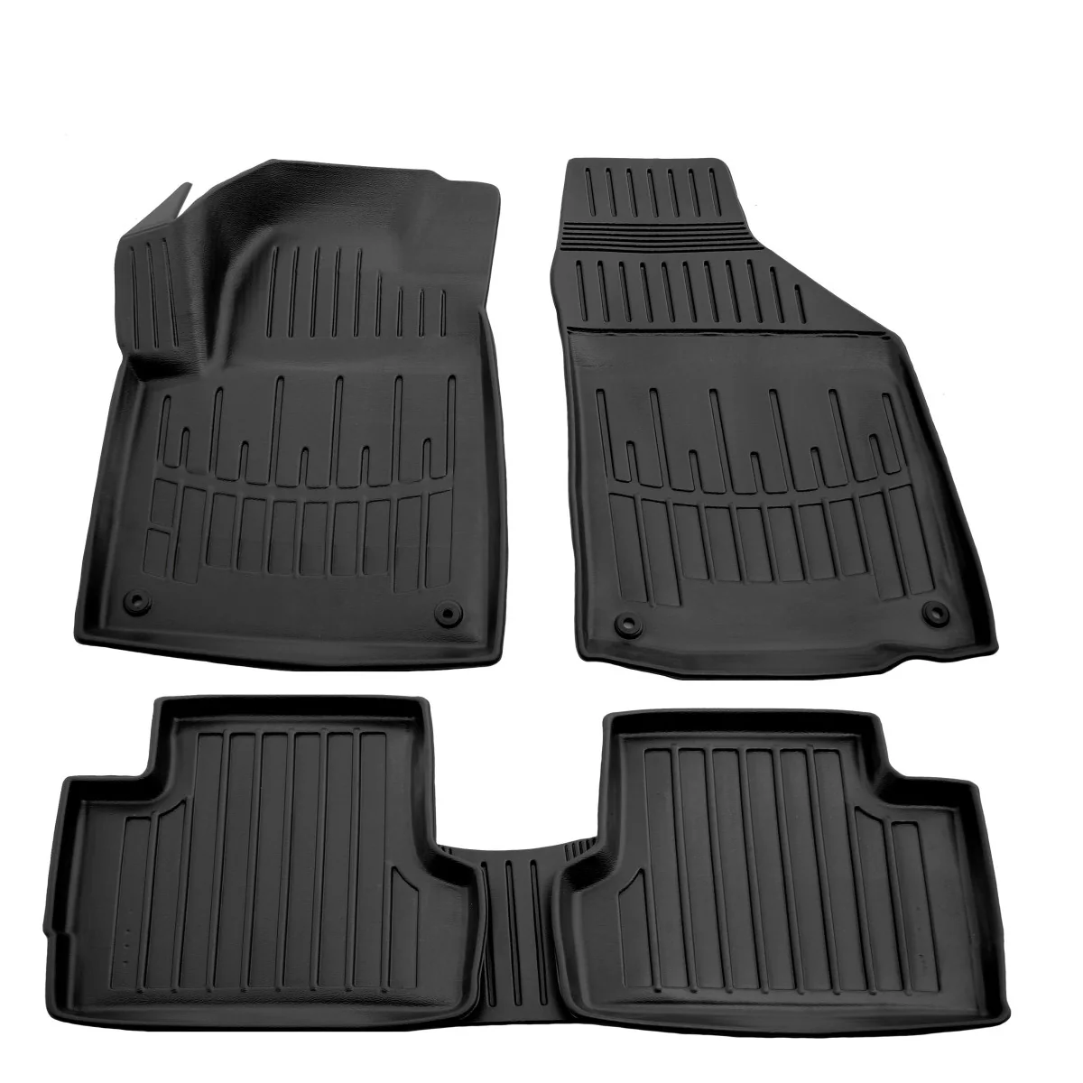 "Gummifußmatten Auto für Jeep Cherokee KL (2013-2021), 3D, passgenau, rutschfest, Polyurethan image"