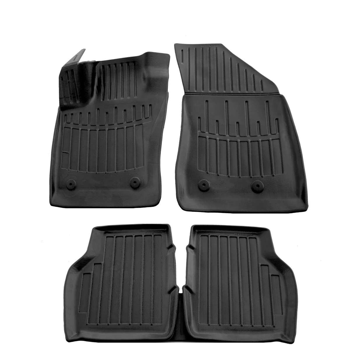 "Gummifußmatten Auto für Jeep Compass II (2016-), 3D, passgenau, Polyurethan, geruchlos image"