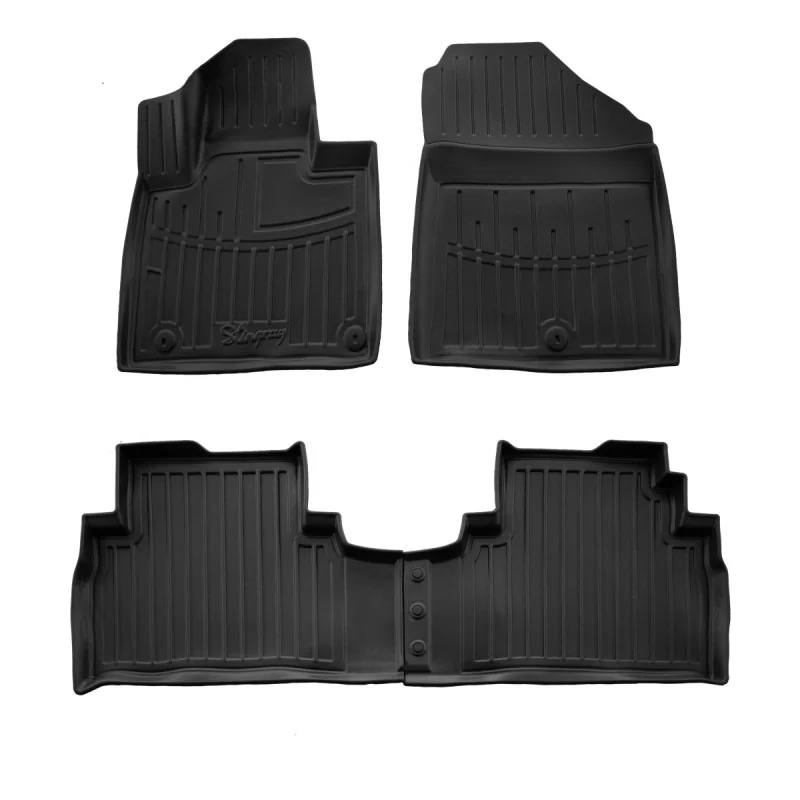"Fußmatten Auto, 3D Gummimatten für KIA Sorento III (2014-2020), passgenaue Autofußmatten image"