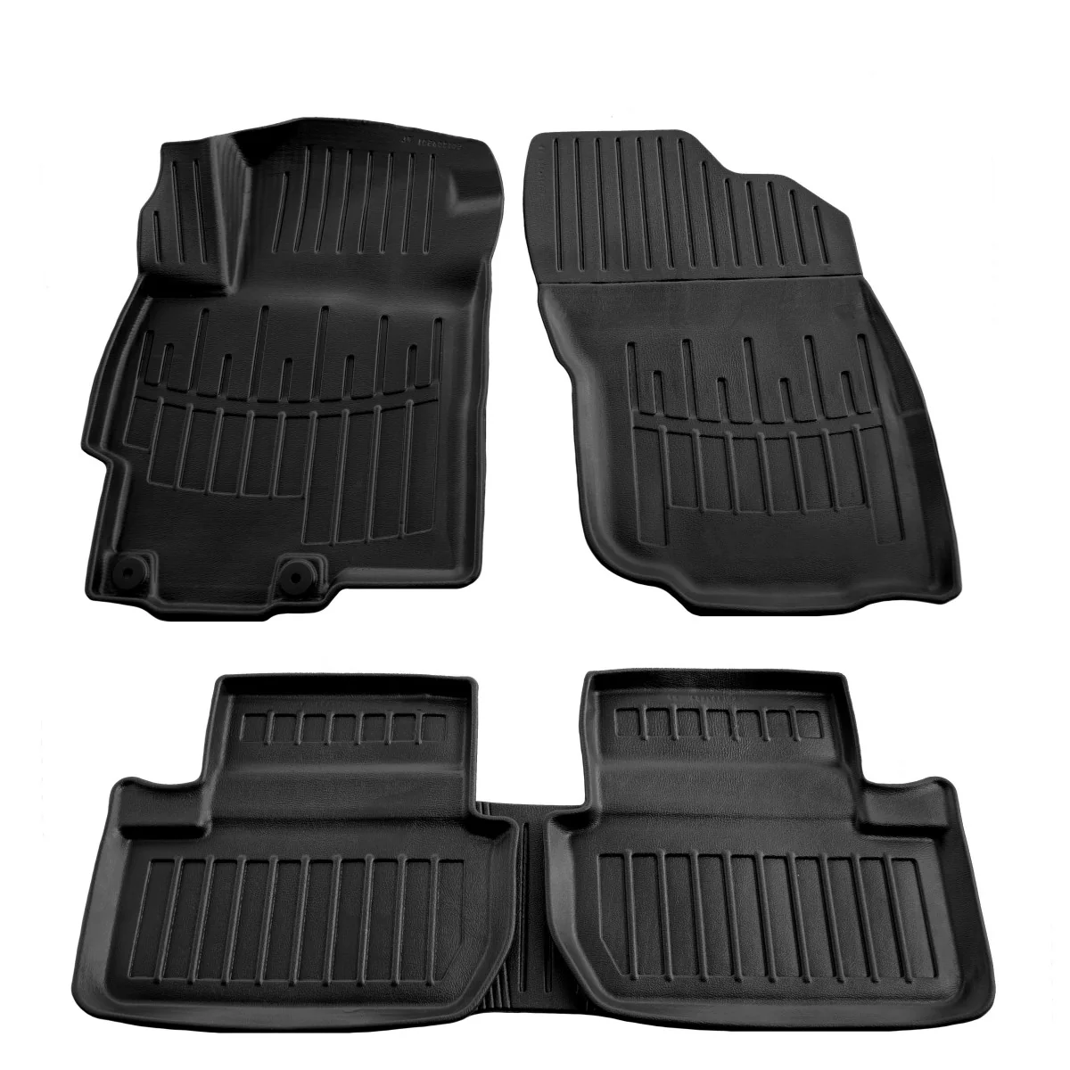 "Gummifußmatten Auto, 3D Autofußmatten für MITSUBISHI Lancer X (2007-2015), passgenau image"