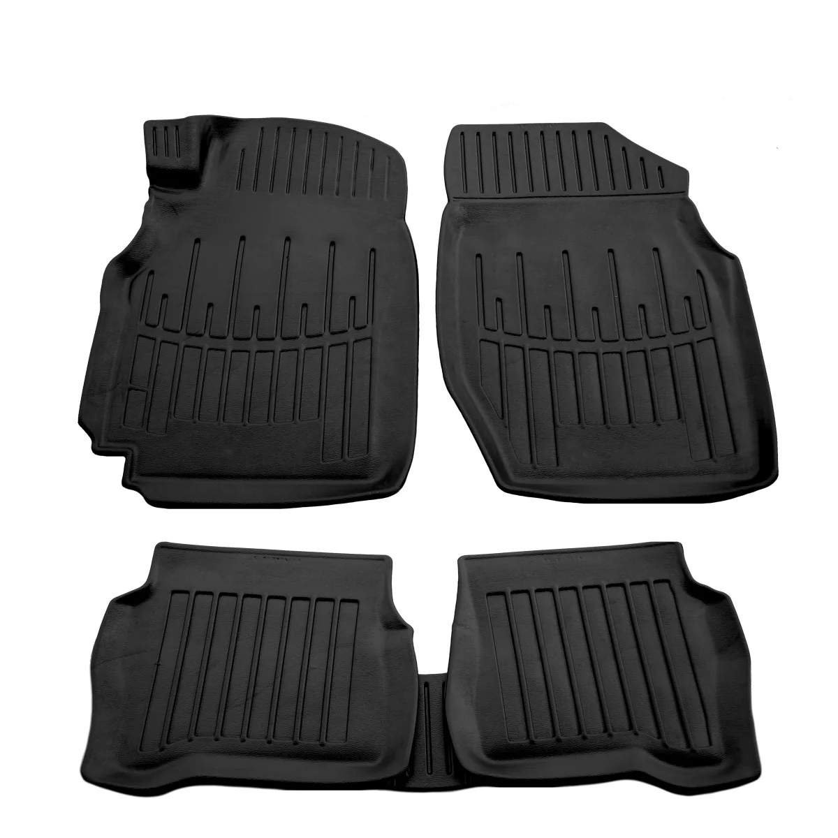 "Gummifußmatten Auto für NISSAN Almera Classic (2006-2011), 3D, passgenau, geruchsneutral, mit hohem Rand image"