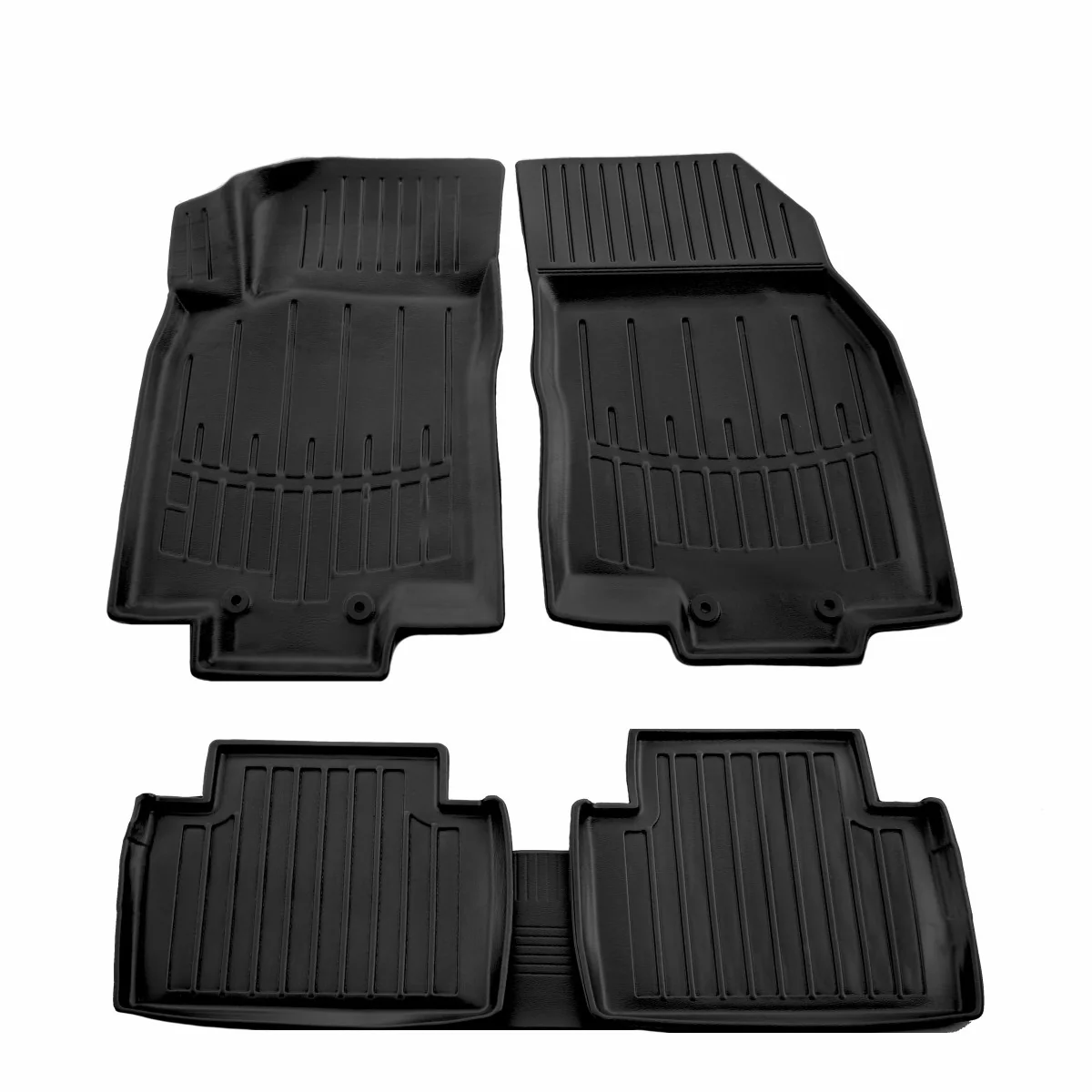 "3D Gummifußmatten Auto für NISSAN X-Trail T32 (2014-2020), passgenau, Polyurethan, hoher Rand image"
