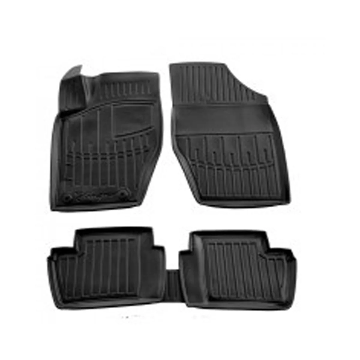 Gummifußmatten Auto, 3D Fußmatten passgenau für Peugeot 307 (2001-2008), Autofußmatten