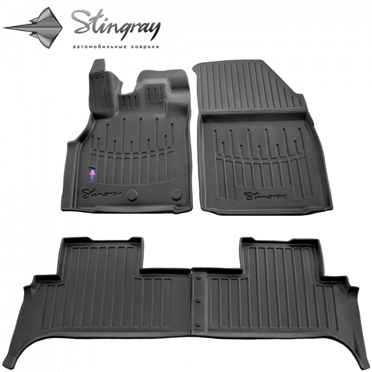 Gummifußmatten Auto 3D für Renault Grand Scenic (2009-2016), passgenau, Autofußmatten