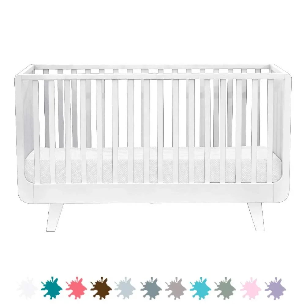 "Laurette Babybett 70 x 140 cm Joli Mome, Farbe: grau grün image"