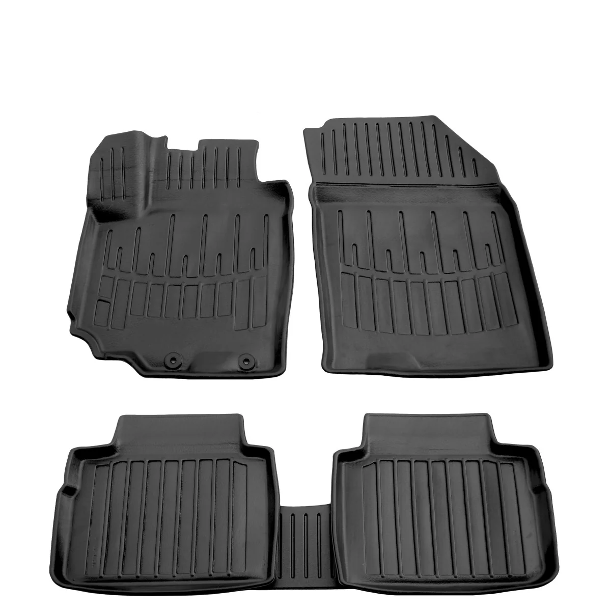 "Gummifußmatten Auto für Suzuki SX4 II (2013-2021), 3D, passgenau, hoher Rand, geruchsneutral image"