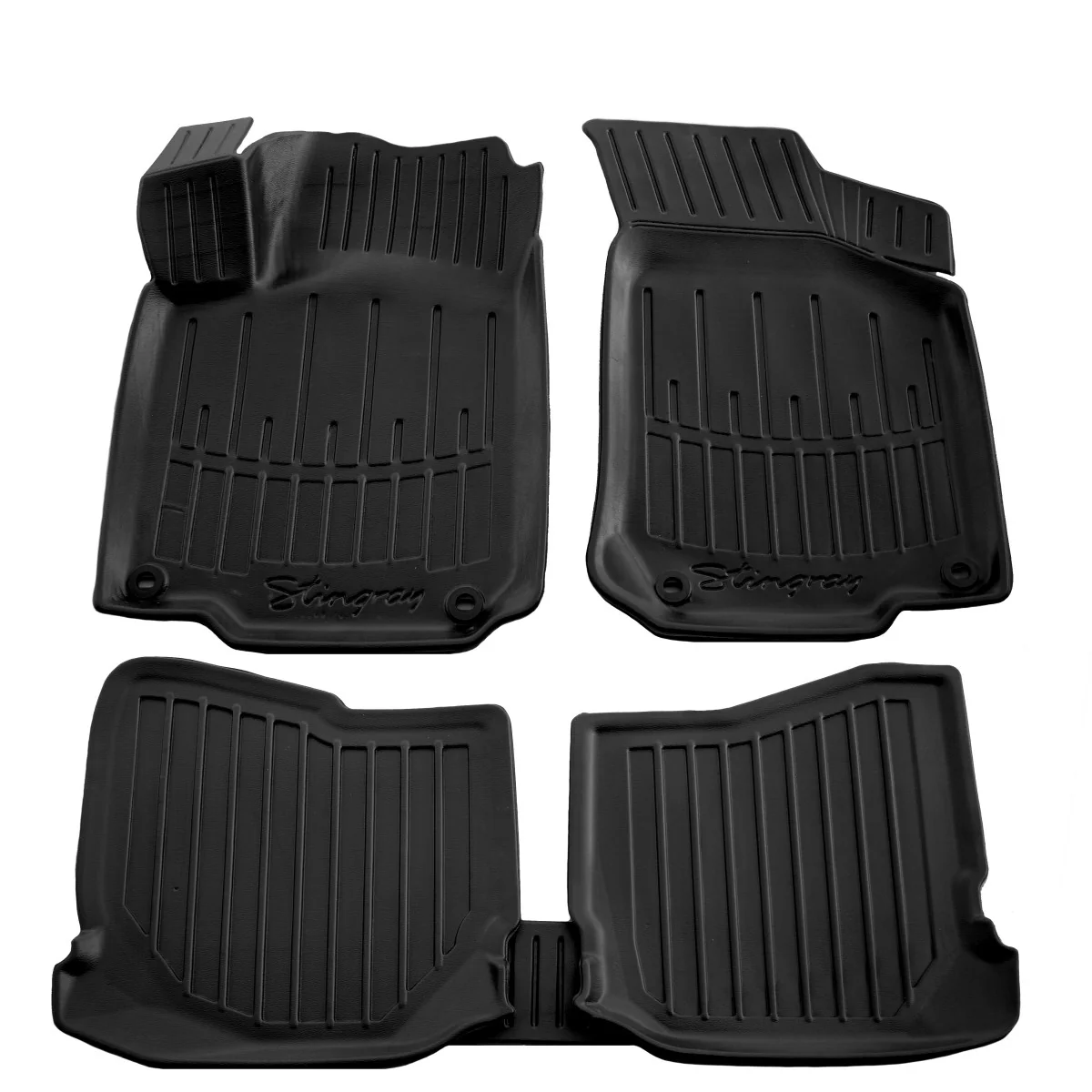 "Fußmatten Auto, Gummimatten Auto 3D für VOLKSWAGEN Bora (1998-2005), passgenau, mit hohem Rand image"
