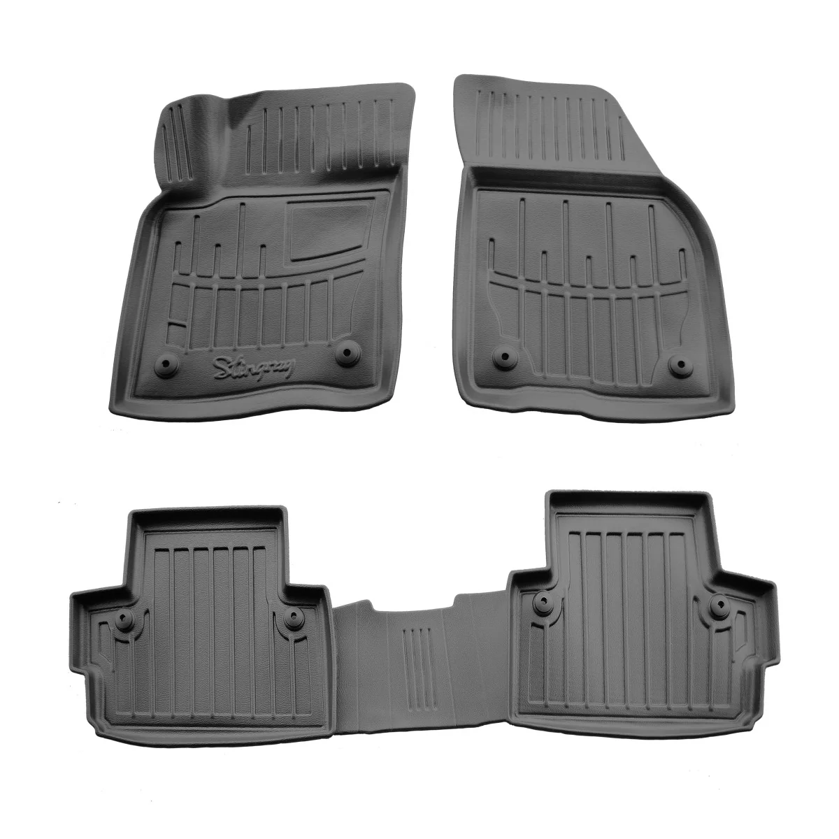 "Gummifußmatten Auto für VOLVO C30 (2006-2012), 3D, passgenaue Autofußmatten image"
