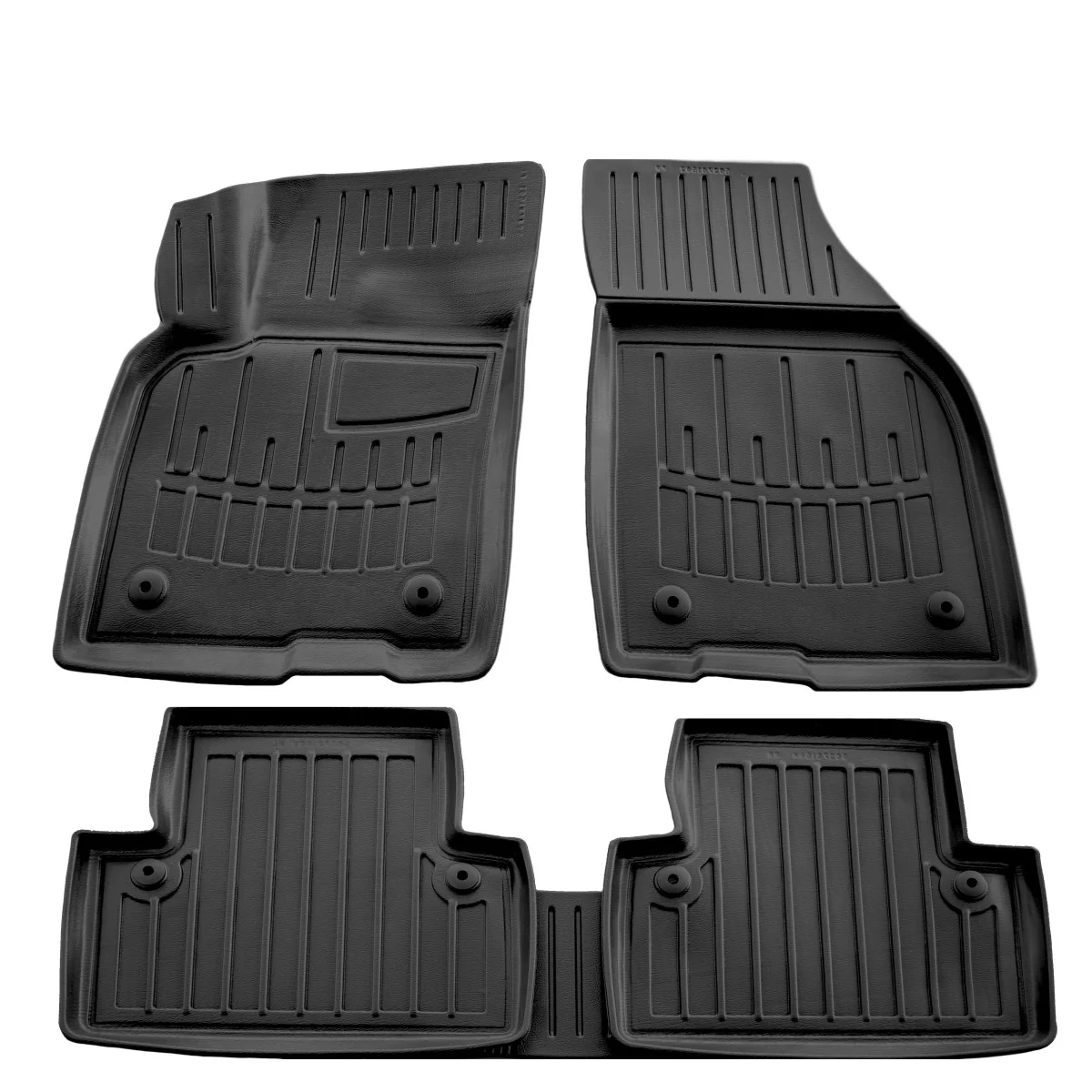 "Gummifußmatten Auto, für VOLVO S40 II (2004-2012), 3D, passgenaue Autofußmatten image"