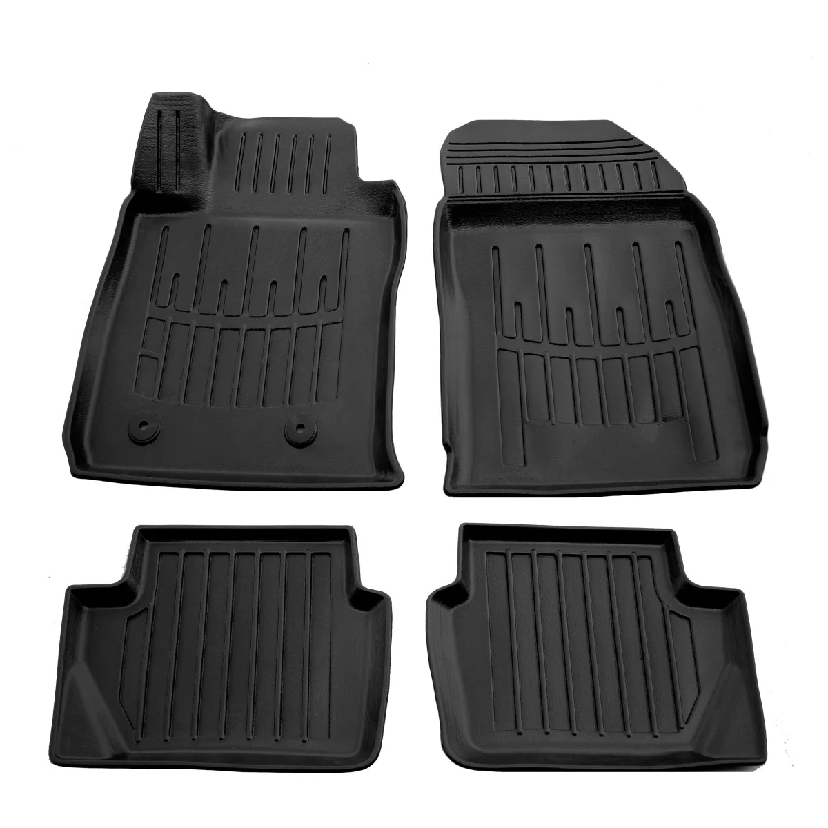 "Gummimatten Auto, für Ford Fiesta Mk7 (2010-2017) USA-Modelle, 3D passgenaue Polyurethan Fußmatten image"