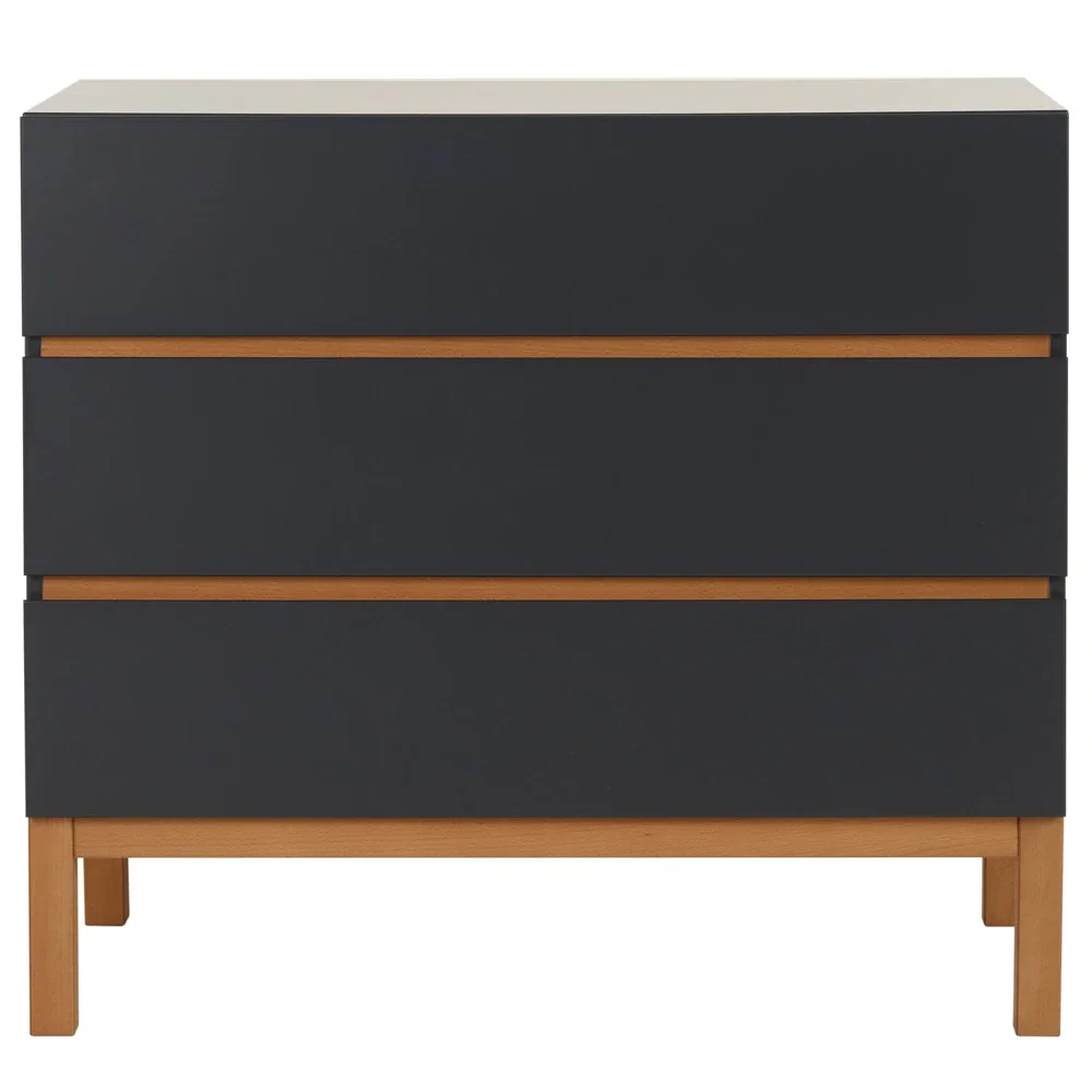 "Quax Indigo Kommode 3 Schubladen schwarz image"