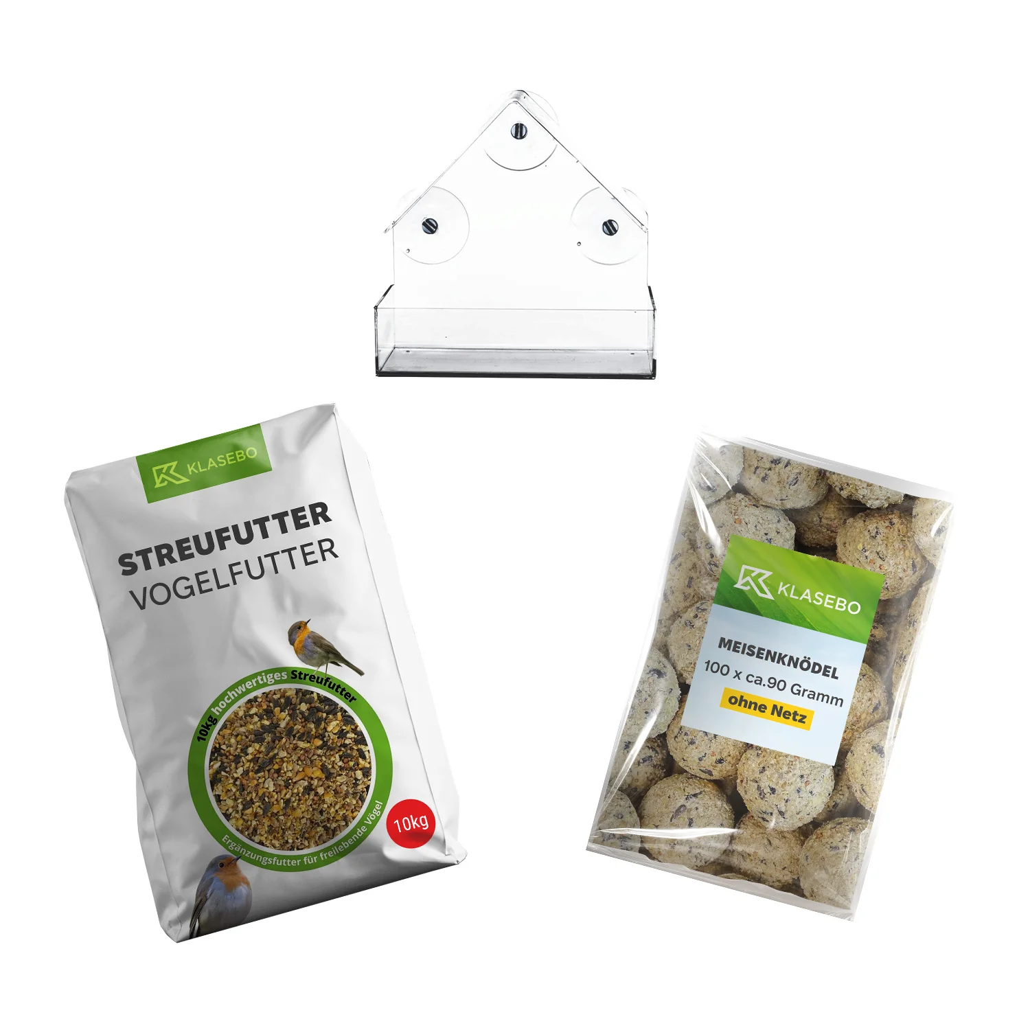 Vogelfutter Basis Set mit Futterhaus