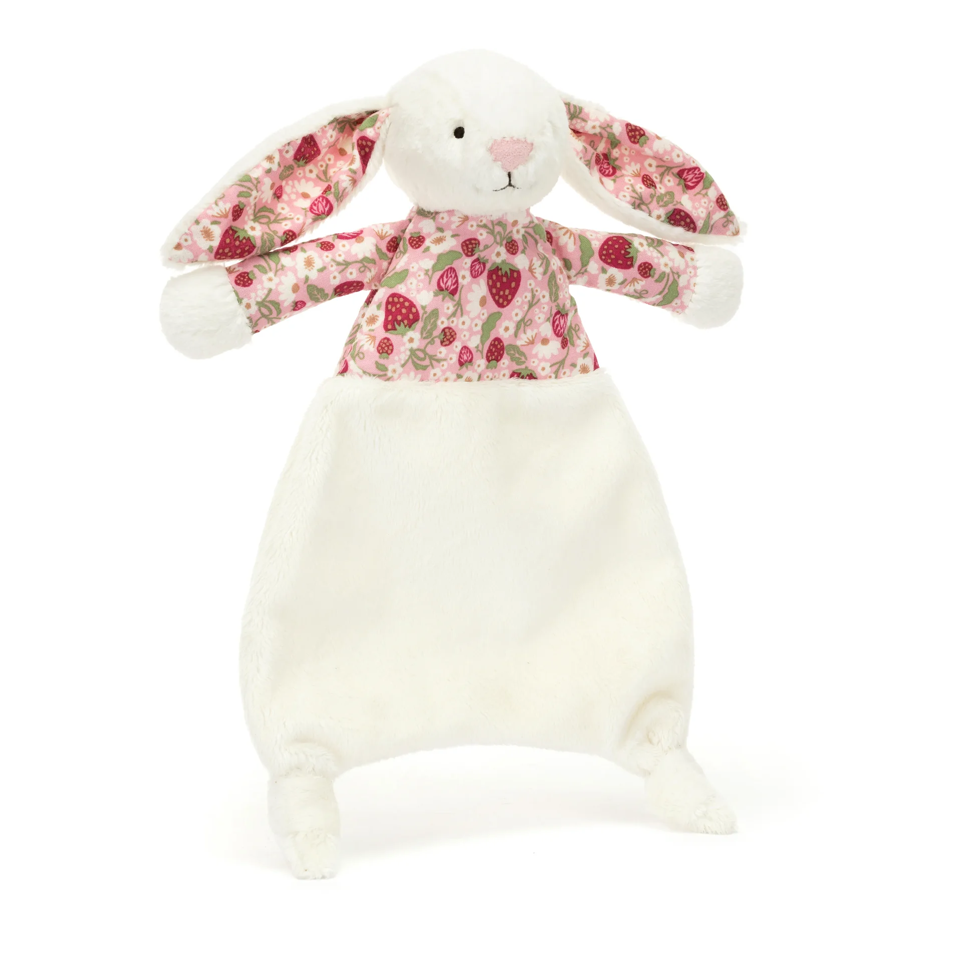 Schmusetuch Hase Baby, weiches Kuscheltuch creme, Geschenk zur Geburt