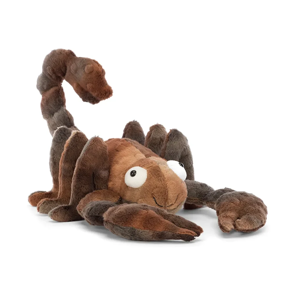 "Jellycat Skorpion Plüsch-Kuscheltier, weiches Stofftier für Kinder, detailreich mit beweglichen Teilen image"