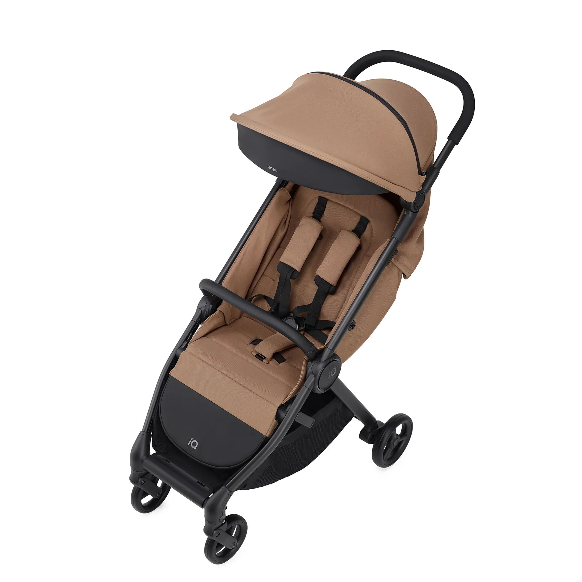 "Kinderwagen Anex IQ Basic, Leichter Sportwagen, Aluminiumrahmen, UV-Schutz Verdeck, 3-in-1 Räder, sienna image"