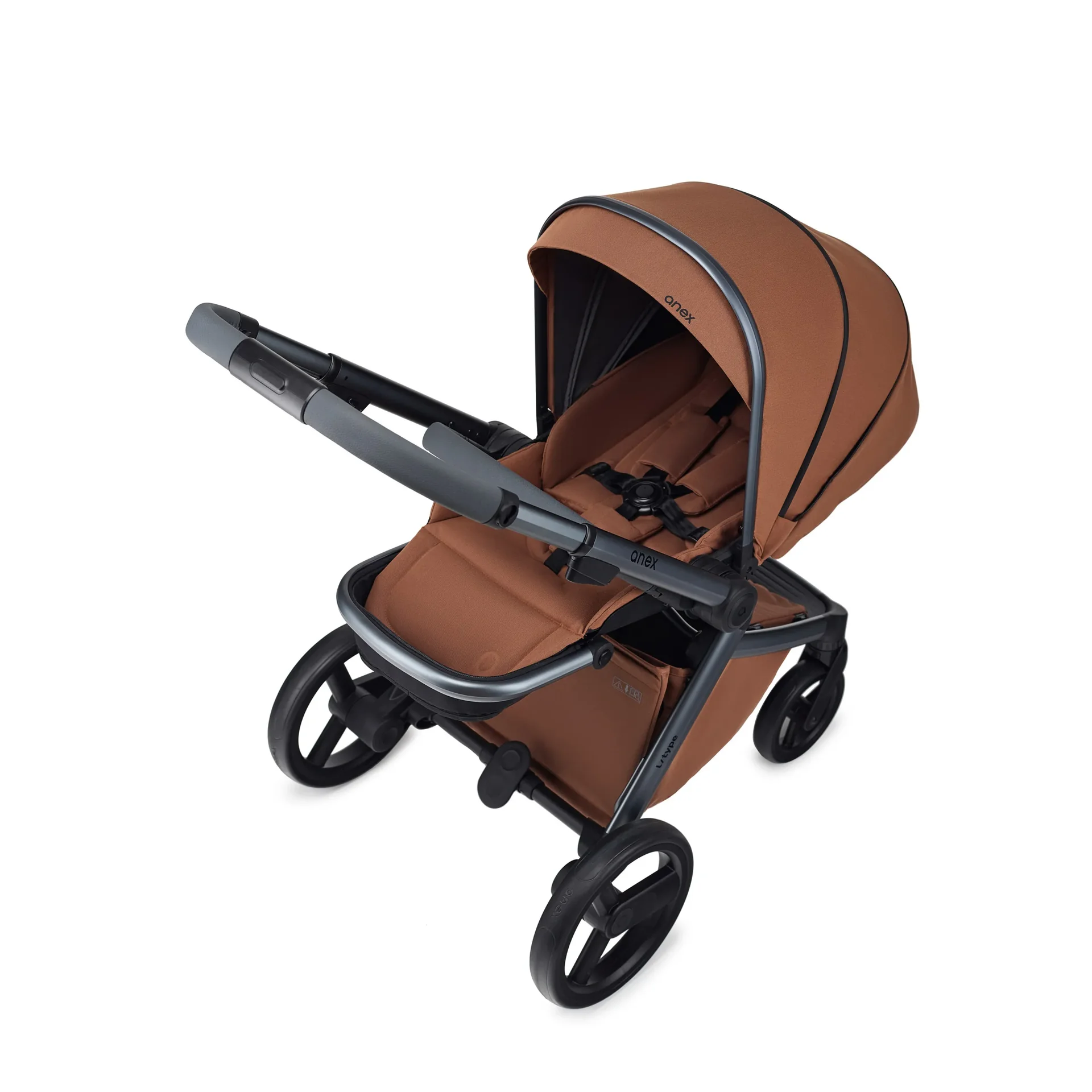 "Anex L-Type Kinderwagen Haselnuss, Kombi-Kinderwagen 4-in-1-Funktion, faltbar, ab Geburt image"