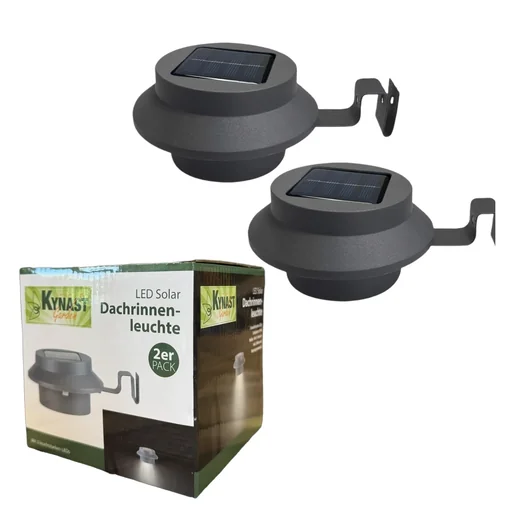 "Solar LED Dachrinnenleuchte 2er Pack image"