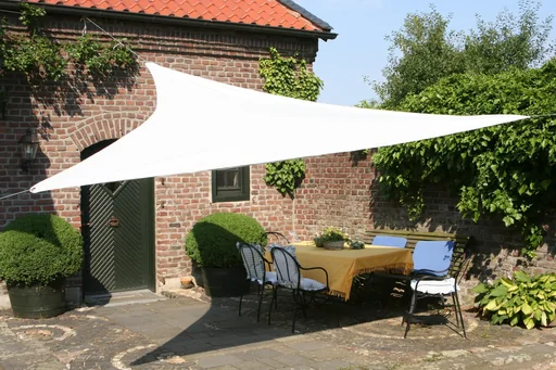 "Dreieck-Sonnensegel wasserabweisend weiss 360 x 360 x 360cm image"