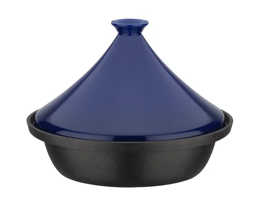 Blaue Tajine mit Keramikdeckel