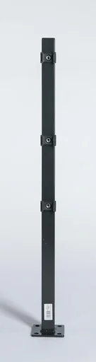 "Eckpfosten mit Fuß, Montageplatte integriert, anthrazit, 1300 x 40 x 40 mm image"