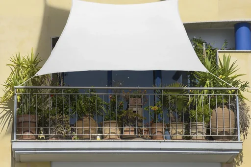 "Balkon-Sonnensegel Rechteck weiss 270 x 140cm image"