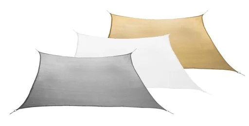 "Balkon-Sonnensegel  HDPE grau 270 x 140cm image"