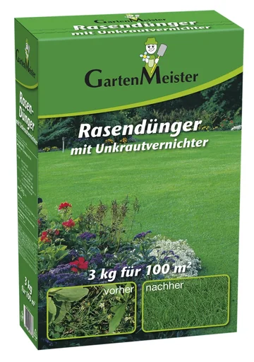 "Rasendünger mit Unkrautvernichter, 3 kg für ca. 110 m² image"