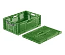 Klappbox 60x40x23cm durchbrochen grün