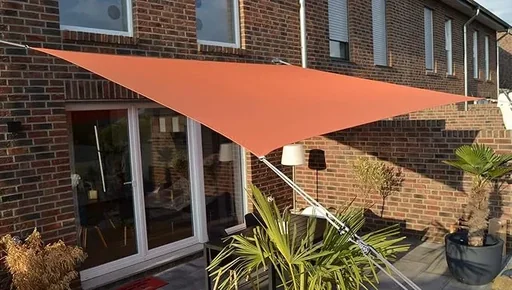 "Viereck-Sonnensegel wasserabweisend teracotta  300 x 400cm image"