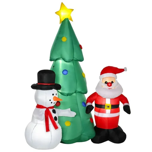 "Aufblasbarer Weihnachtsbaum 105 cm x 145 cm x 185 cm | Aosom.de image"