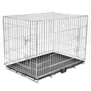 Zusammenklappbare XL-Hundehütte aus Metall