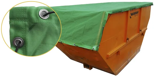 "Container-Bändchengewebe mit Gummiseil, 220 g/m², 3,5 x 2,5 m image"