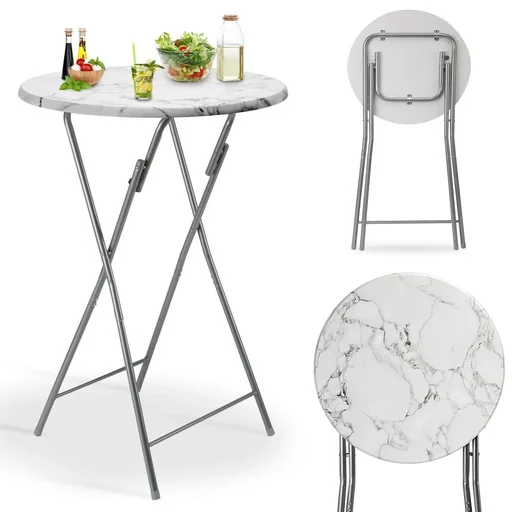 "Klappbarer Tisch Marmoroptik image"