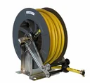 Schlauchaufroller Edelstahl/ABS Kunststoffgehäuse OSK 610 mit 15 m, 1" PVC-Gewebeschlauch, max. 9bar/50C°