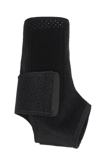 "Aktiv-Knöchelbandage mit Klettverschluss, Universalgröße „Flexitek“. Schwarz image"