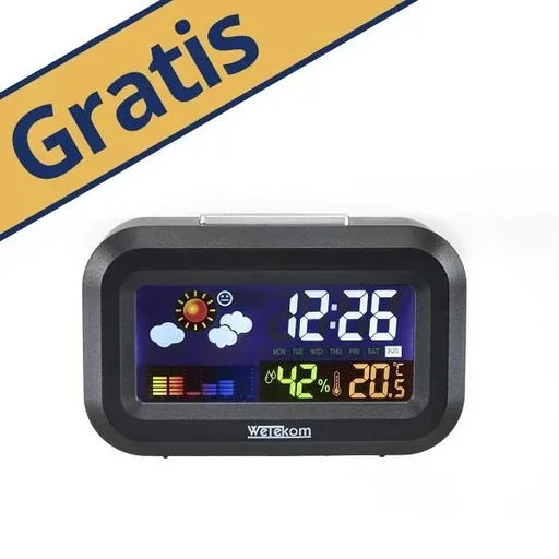 "10in1 Wetterstation mit Multicolor LCD Display image"