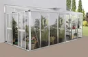 Pavillon-Nachrüstsatz für Gewächshaus Helena 11900, Farbe alu