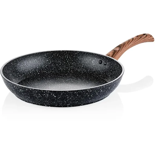 Bratpfanne Ø30 cm Schwarzer Marmor Holz