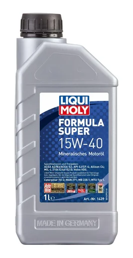 Mineralisches Motorenöl Formula Super 15W-40, 1Liter