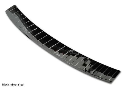 "Edelstahl Ladekantenschutz, Skoda OCTAVIA III KOMBI, FL 2016-2019 - hochglanz schwarz. Erstausrüster Qualität image"