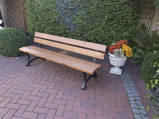 Parkbank Salzburg braun lackiert