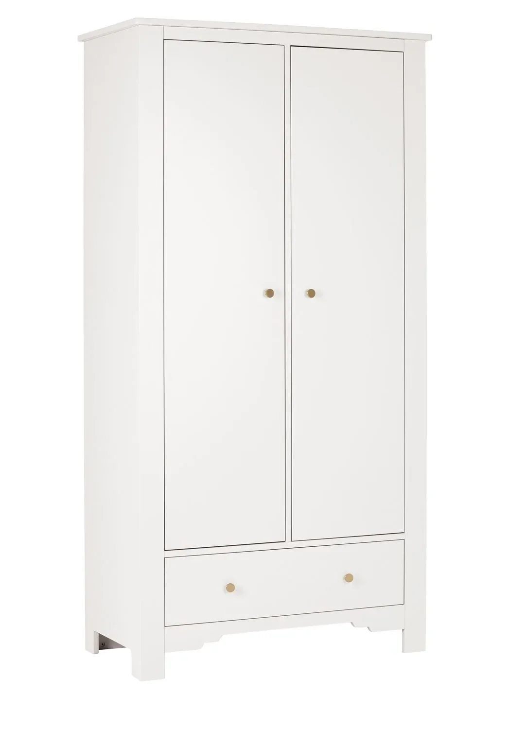 "Montmartre Kleiderschrank, Babyschrank, Kinderschränk - 104 x 52 x 200 cm, Farbe: weiss image"