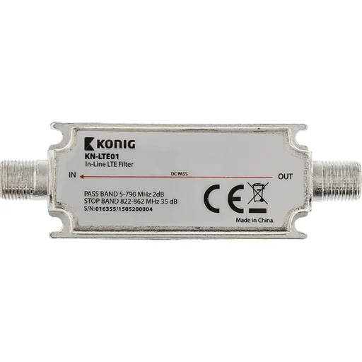 "DVB-T/T2 LTE-Filter 822-862 MHz image"