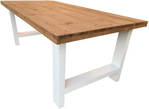 "Esstisch Seattle Roasted wood - Weiß image"