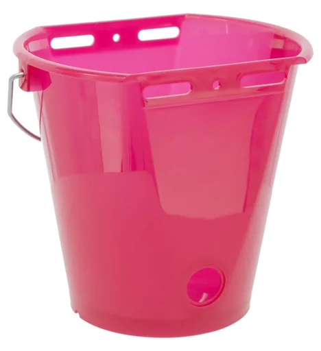 "Kälber Tränkeeimer 8 l, rosa transparent mit Skala image"
