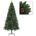 Weihnachtsbaum mit Tannenzapfen 180 cm grün