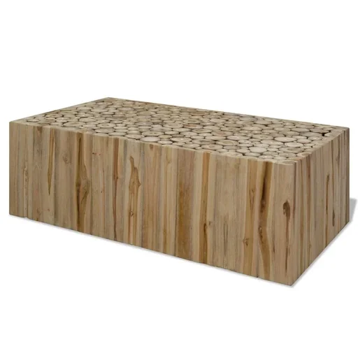 "Couchtisch 90x50x35 cm echtes Teakholz image"