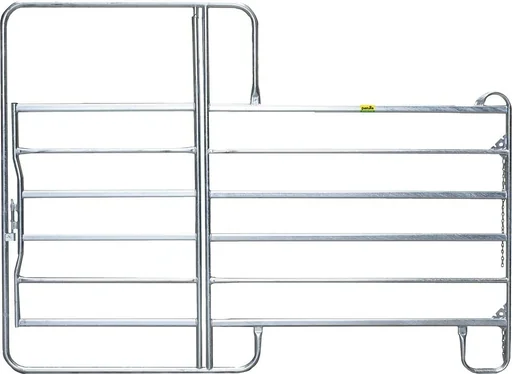 "Weidepanel Panel-6, 3,00 m breit mit Tor, 2,20 m hoch image"