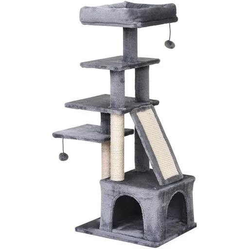 "Katzenkratzbaum mit Spielbällen image"